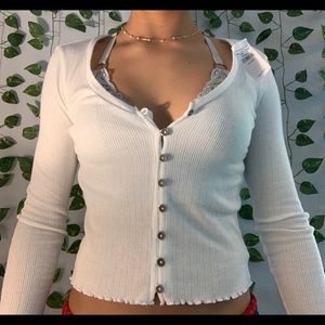 American eagle long sleeve button down T-shirt